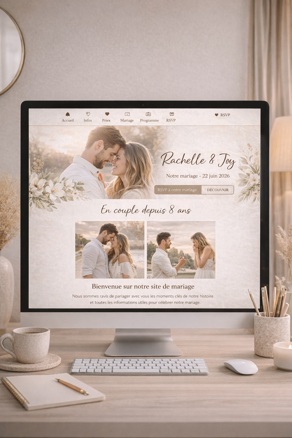 Site Internet de Mariage Personnalisé